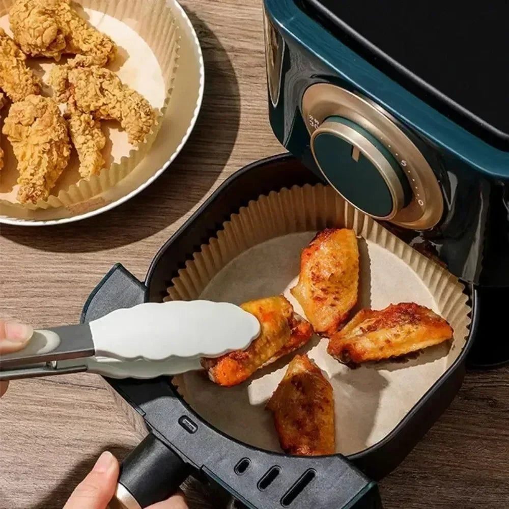 50-200PCS Air Fryer Parchment Paper Food Grade Non-Stick Baking Sheets Disposable Oil Absorbent Liner for Home Cooking Grill